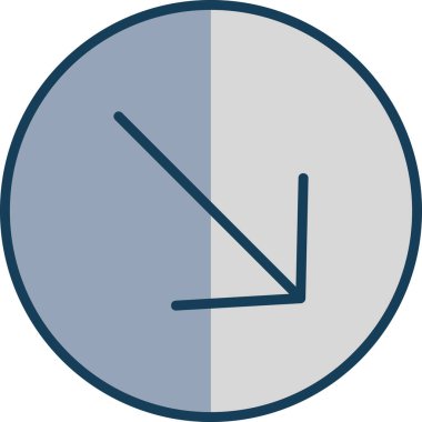 Saat simgesinin vektör illüstrasyonu