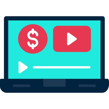 Online pazarlama. Web simgesi