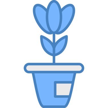 çiçek simgesi vektör illüstrasyonu