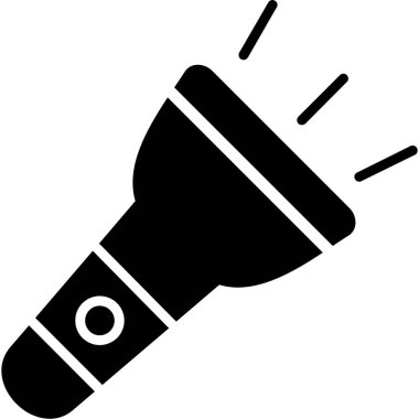 Meşale. Web simgesi basit tasarım