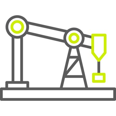 Petrol rig vektör simgesi