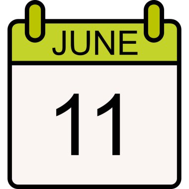 Takvim simgesi, vektör çizimi