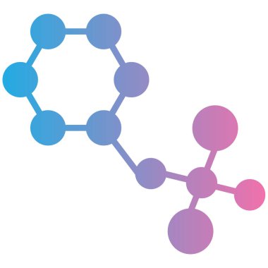 Molekül simgesi vektör illüstrasyonu
