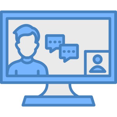 İnternet sohbeti. Web simgesi