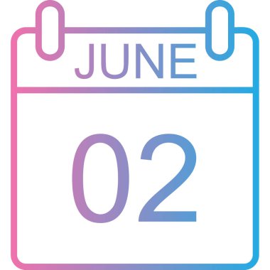 Takvim simgesinin vektör illüstrasyonu