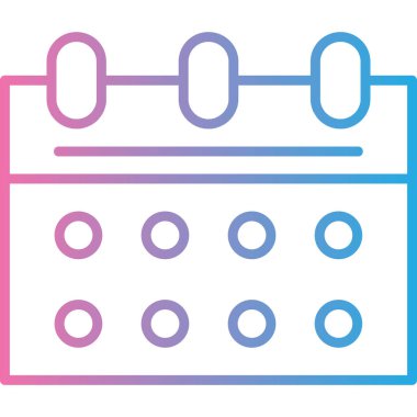 Takvim. Web simgesi vektör illüstrasyonu