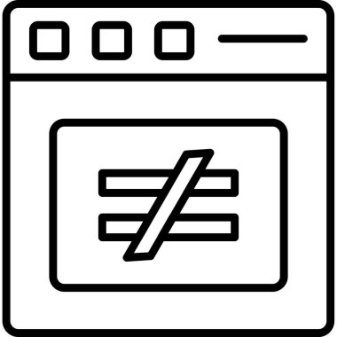 Web tarayıcı vektör simgesi