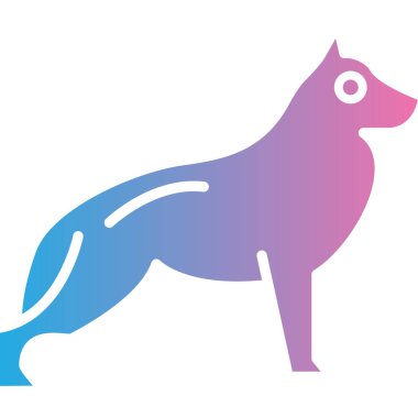 hayvan köpek vektör çizimi tasarımı