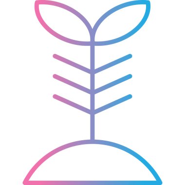 Ağaç simgesinin vektör illüstrasyonu