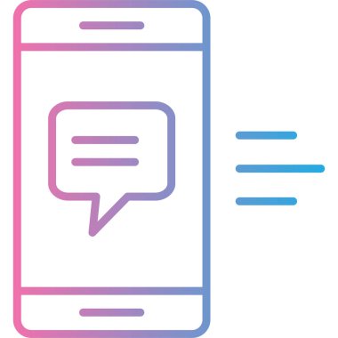 Cep telefonu. Web simgesi basit tasarım