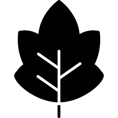 Yaprak. Web simgesi basit illüstrasyon