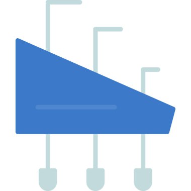 Bir bayrak simgesinin vektör illüstrasyonu