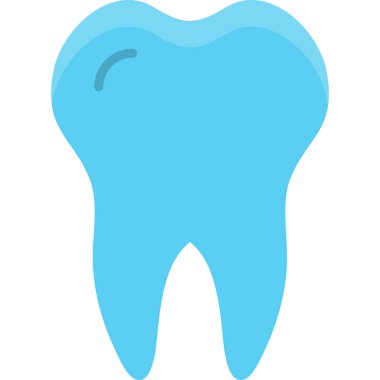 Diş düzlüğü simgesi, vektör illüstrasyonu