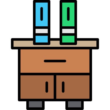 Kitap simgesi, vektör çizim