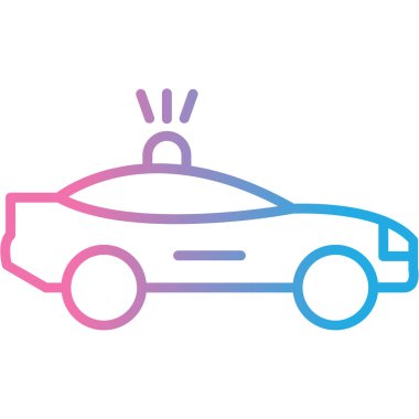 araba simgesi, vektör illüstrasyonu