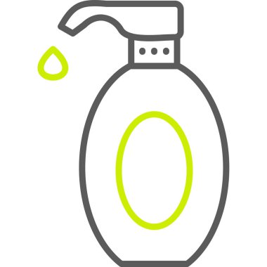 Bir şişe simgesinin vektör illüstrasyonu