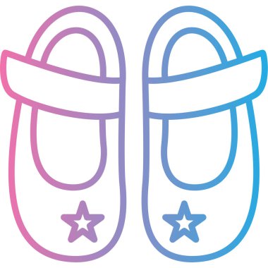 ayakkabı simgesi, beyaz arkaplanda izole edilmiş basit vektör çizimi