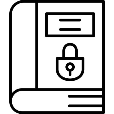 güvenlik simgesi vektör illüstrasyonu