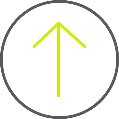 Yuvarlak simge yukarı ok