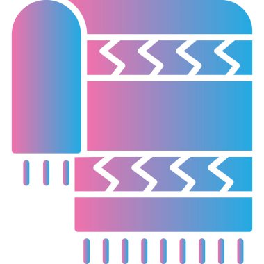 Beyaz arka planda izole edilmiş mavi çizgi şeker ikonu. Mutlu noeller ve mutlu yıllar. vektör.