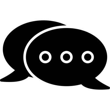 kabarcık sohbet mesaj simgesi katı biçimi