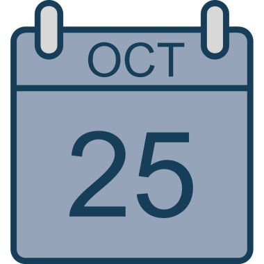 Takvim simgesinin vektör illüstrasyonu