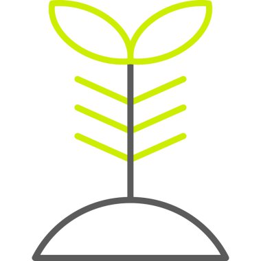 Bitki. Web simgesi basit illüstrasyon