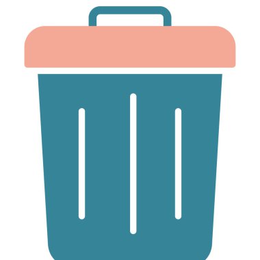 Vektör simgesini geri dönüştür. biçim düz sembol, yumuşak mavi renk, yuvarlak açılar, beyaz arkaplan.