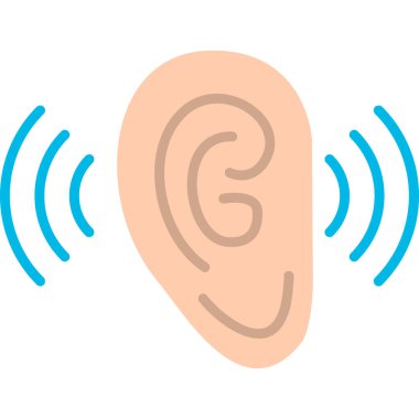 kulak simgesi vektör illüstrasyonu