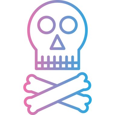 Kemik ikonu. Web için kemik vektör simgelerinin basit çizimi