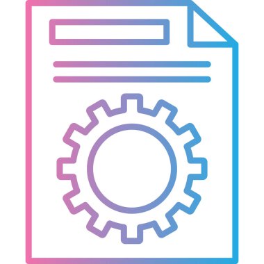 Dosya biçim simgesinin vektör illüstrasyonu