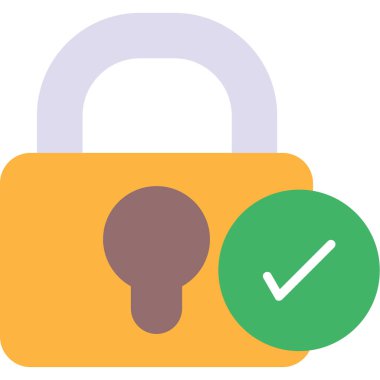 Parolanın Vektör İllüstrasyonu, Basit Simge