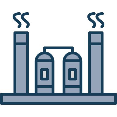 fabrika vektör simgesi düzenlenebilir simgesi