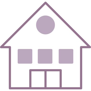 Bina. Web simgesi basit tasarım