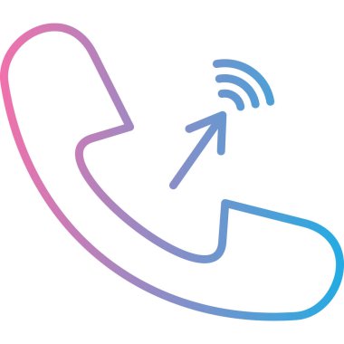 Telefon ve web simgesi için vektör illüstrasyonu