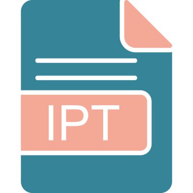 Dosya biçim simgesinin vektör illüstrasyonu