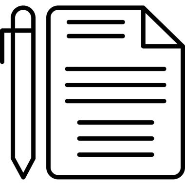 Belge simgesinin vektör illüstrasyonu