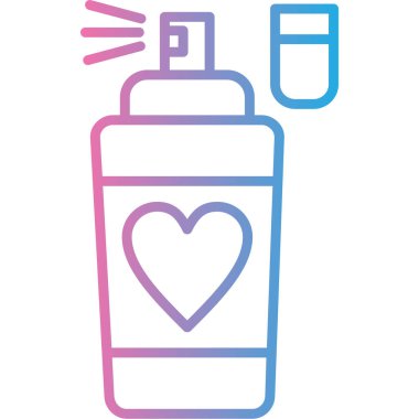 Parfüm simgesi, vektör illüstrasyonu