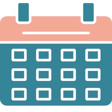 Takvimin vektör çizimi, basit simge