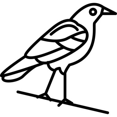 kuşun ahşap çizimi