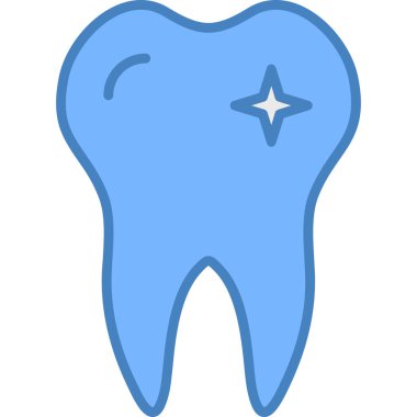 Diş. Web simgesi basit illüstrasyon