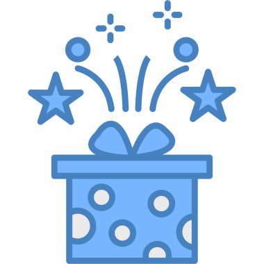 Yılbaşı hediyesi. Basit resimleme