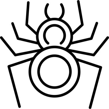 Örümcek ağı simgesi, vektör illüstrasyonu
