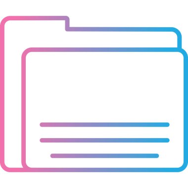 Belge. Web simgesi basit illüstrasyon