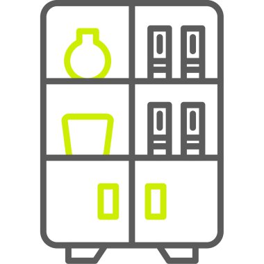 Dolap. Web simgesi basit illüstrasyon