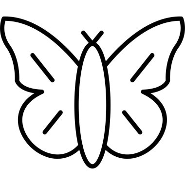 Kelebek simgesi, satır biçimi