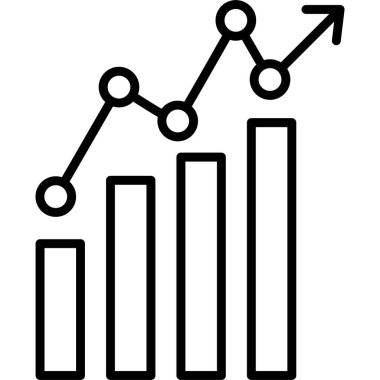Grafik grafik vektör simgesi