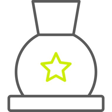 yıldız ödül ikonu vektör illüstrasyonu