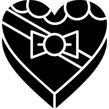 Kalp. Web simgesi basit illüstrasyon