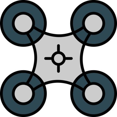 Moda biçimi izole edilmiş arkaplanda drone simgesi